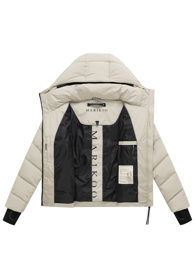 Marikoo Winterjacke »Yukanii« Kurze Winterjacke mit langen Bündchen und Daumenloch