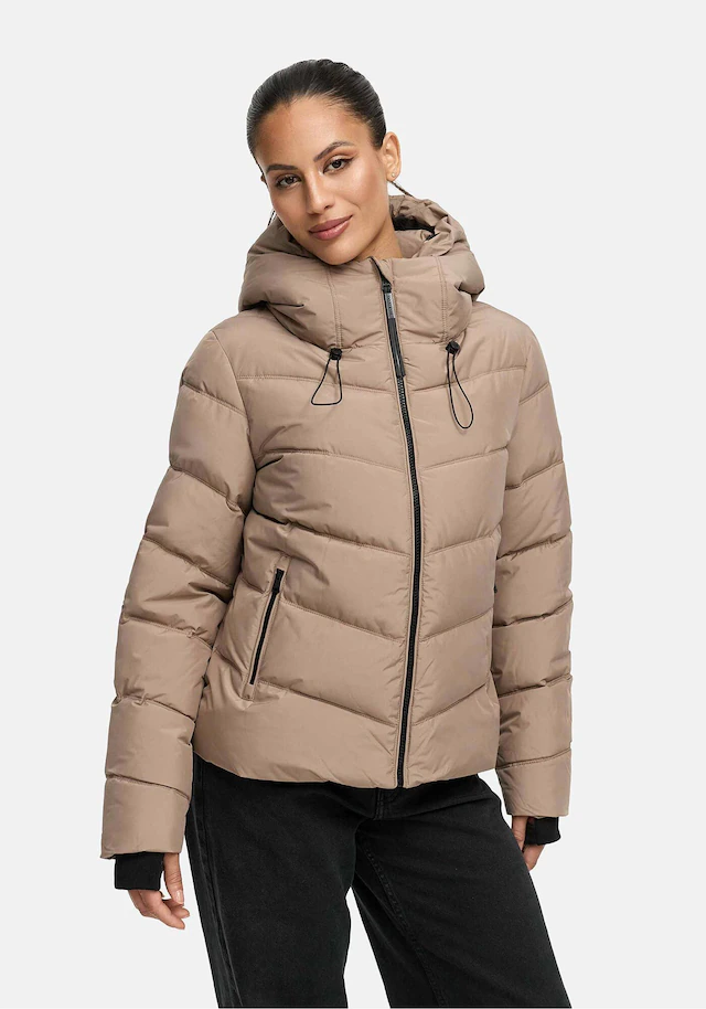 Marikoo Winterjacke »Yukanii« Kurze Winterjacke mit langen Bündchen und Daumenloch
