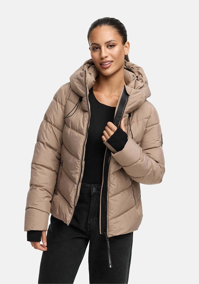 Marikoo Winterjacke »Yukanii« Kurze Winterjacke mit langen Bündchen und Daumenloch