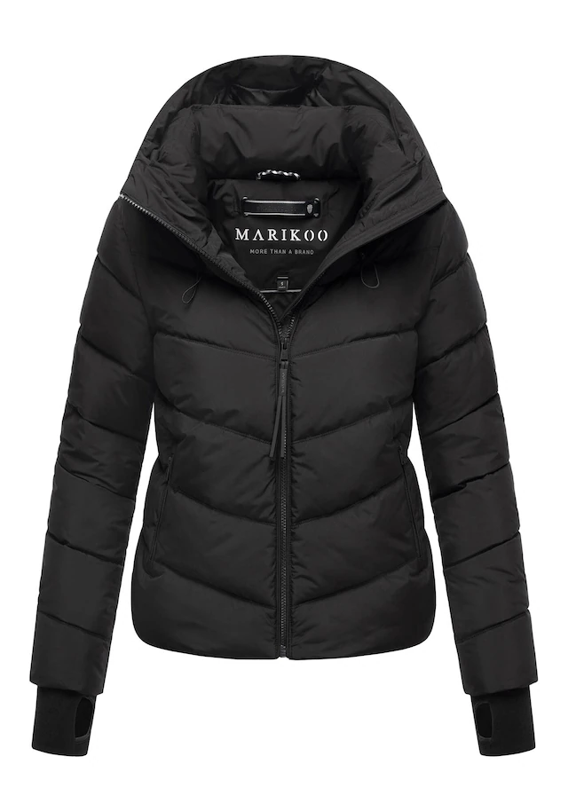Marikoo Winterjacke »Yukanii« Kurze Winterjacke mit langen Bündchen und Daumenloch