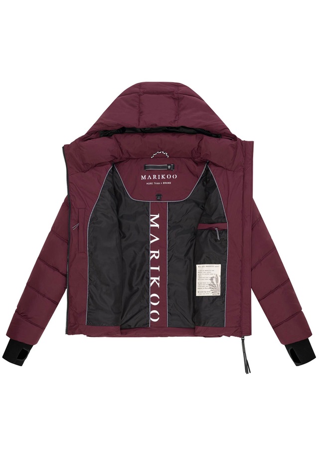 Marikoo Winterjacke »Yukanii« Kurze Winterjacke mit langen Bündchen und Daumenloch