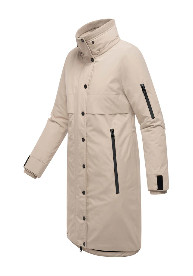 Marikoo Winterjacke »Anoukaa« langer Parka mit abnehmbarer Kapuze