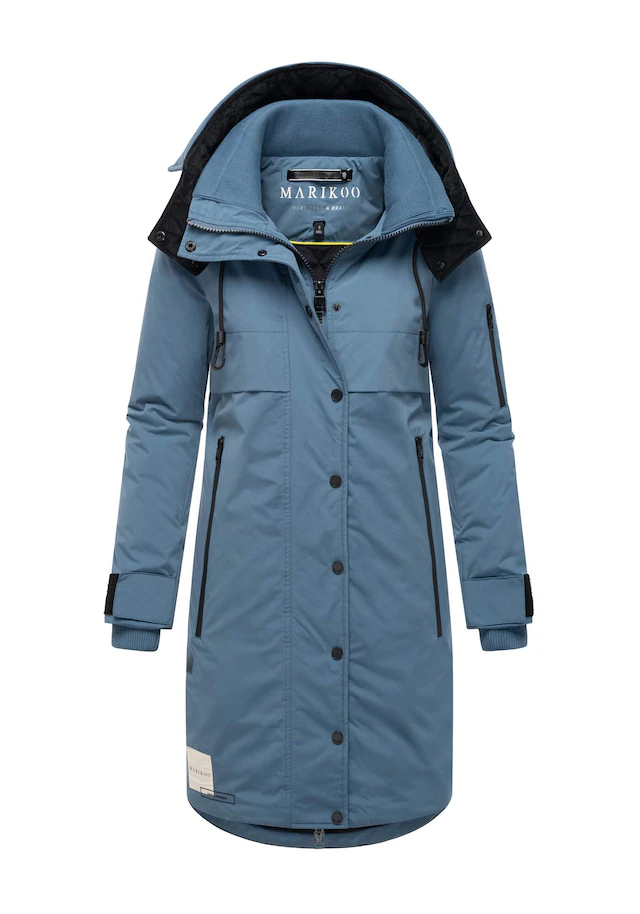 Marikoo Winterjacke »Anoukaa« langer Parka mit abnehmbarer Kapuze