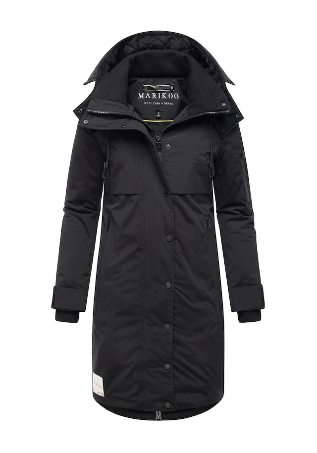 Marikoo Winterjacke »Anoukaa« langer Parka mit abnehmbarer Kapuze