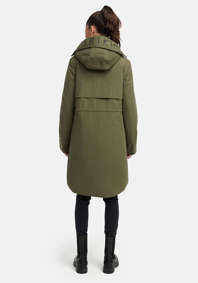 Marikoo Winterjacke »Anoukaa« langer Parka mit abnehmbarer Kapuze