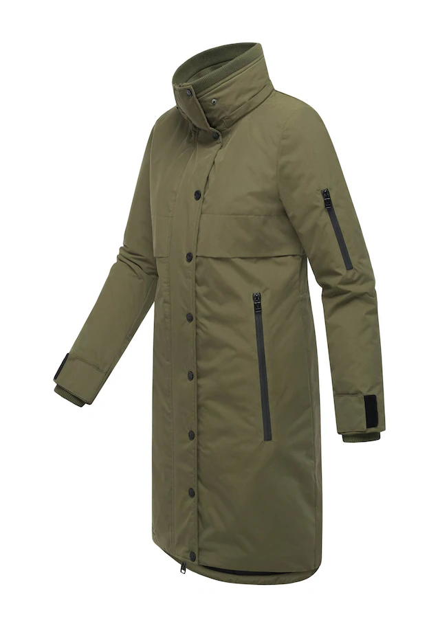 Marikoo Winterjacke »Anoukaa« langer Parka mit abnehmbarer Kapuze