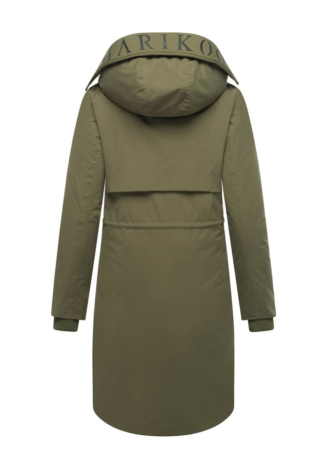 Marikoo Winterjacke »Anoukaa« langer Parka mit abnehmbarer Kapuze