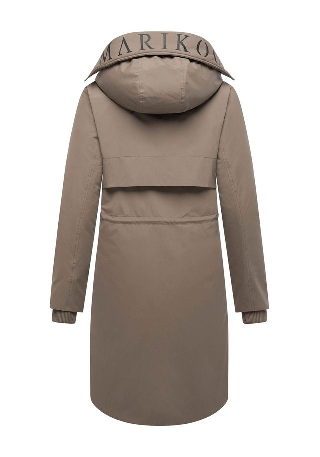 Marikoo Winterjacke »Anoukaa« langer Parka mit abnehmbarer Kapuze