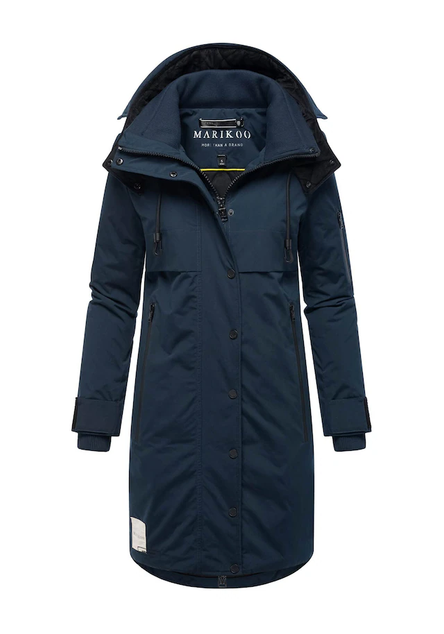 Marikoo Winterjacke »Anoukaa« langer Parka mit abnehmbarer Kapuze