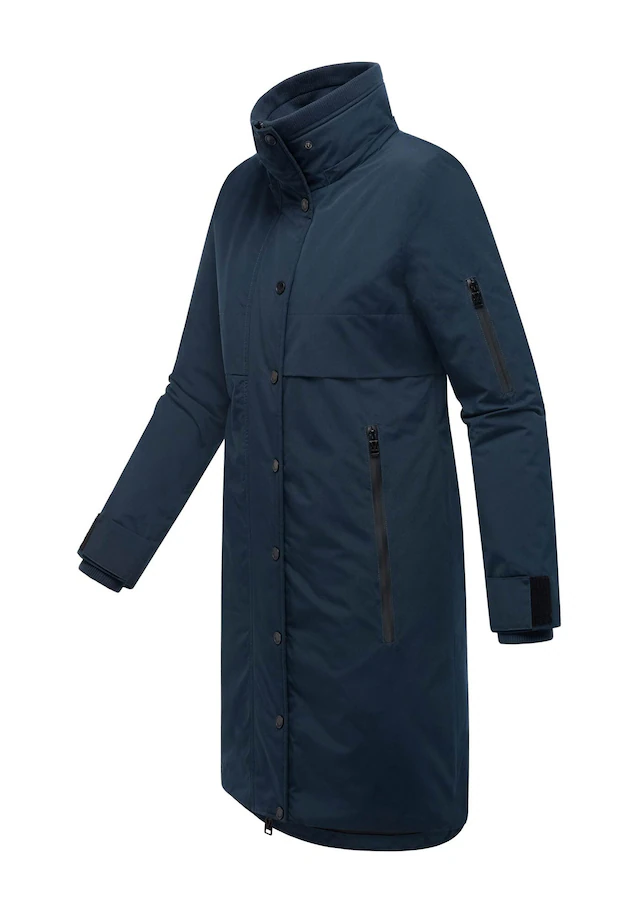 Marikoo Winterjacke »Anoukaa« langer Parka mit abnehmbarer Kapuze