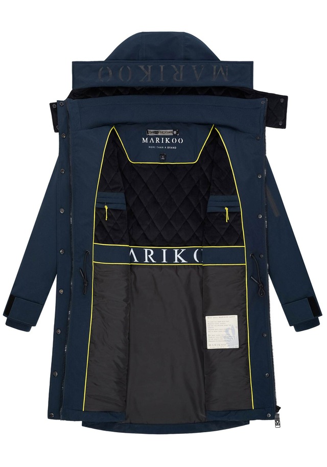 Marikoo Winterjacke »Anoukaa« langer Parka mit abnehmbarer Kapuze