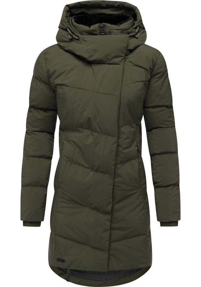 Ragwear Wintermantel »Pavla Soft YOUMODO« Wasserdichter Steppmantel mit Fleecekragen
