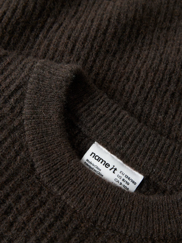 Name It Strickpullover »NKFHOLLY LS BOXY SHORT KNIT NOOS«