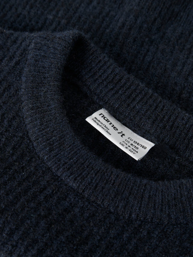 Name It Strickpullover »NKFHOLLY LS BOXY SHORT KNIT NOOS«