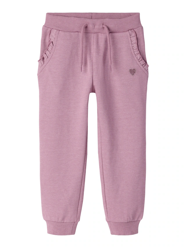 Name It Sweathose »NMFVIMA SWE PANT BRU NOOS« mit süßem Rüschendetail
