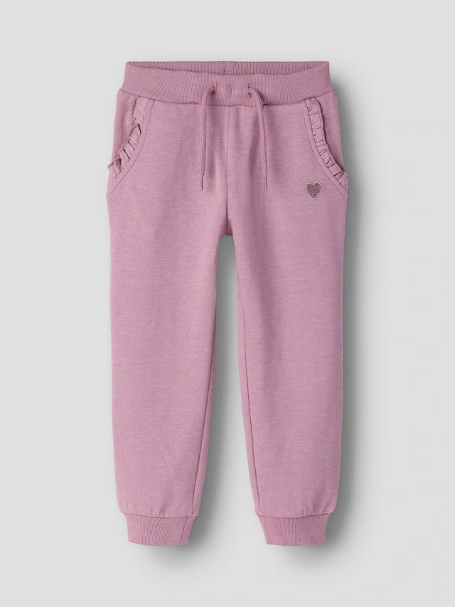 Name It Sweathose »NMFVIMA SWE PANT BRU NOOS« mit süßem Rüschendetail