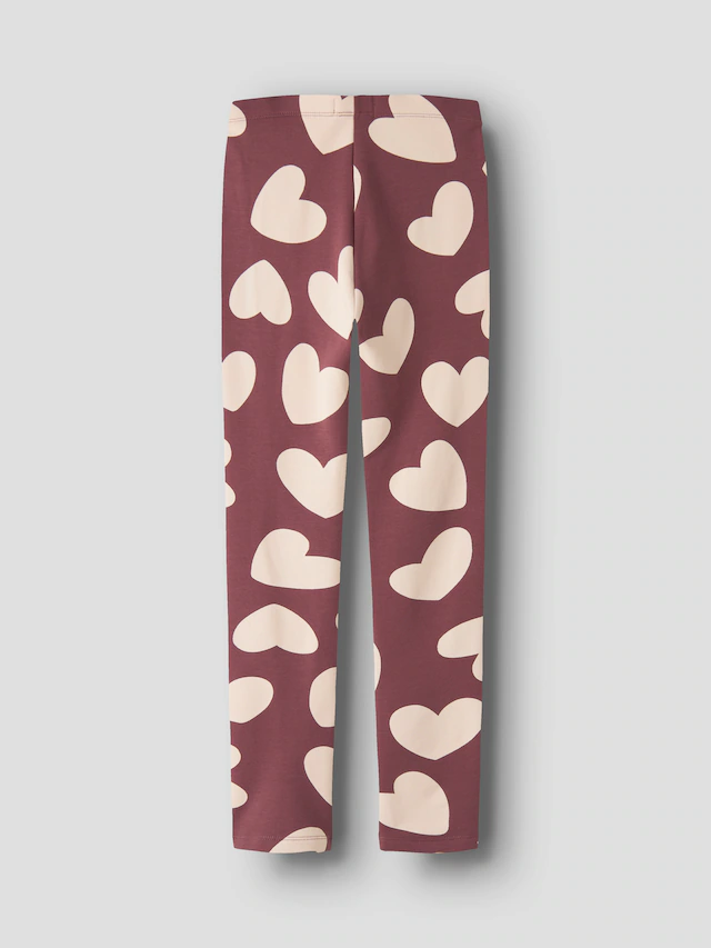 Name It Leggings »NKFDAVINA AOP SWE LEGGING BRU NOOS« mit Stretch, regular fit, angeraute Innenseite