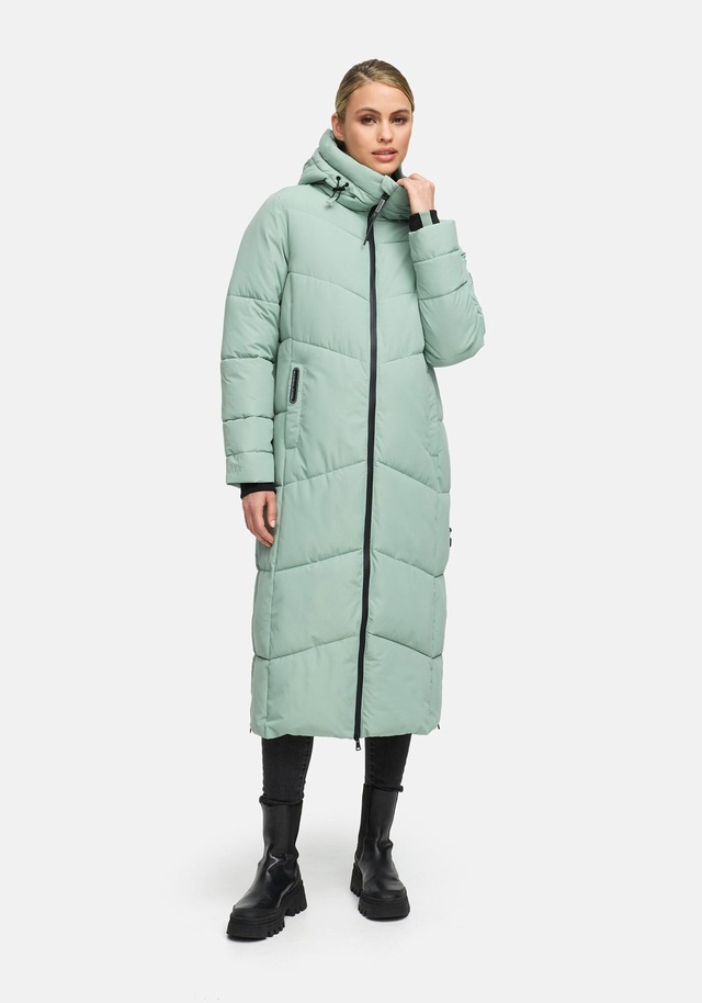Marikoo Winterjacke »Firella« extra lange Passform mit seitlichen Schlitzen