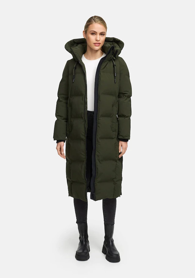 Marikoo Winterjacke »Tikoraa« mit extra langem Schnitt und hohem Kragen