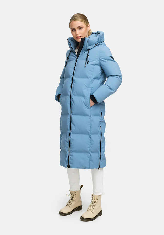 Marikoo Winterjacke »Tikoraa« mit extra langem Schnitt und hohem Kragen
