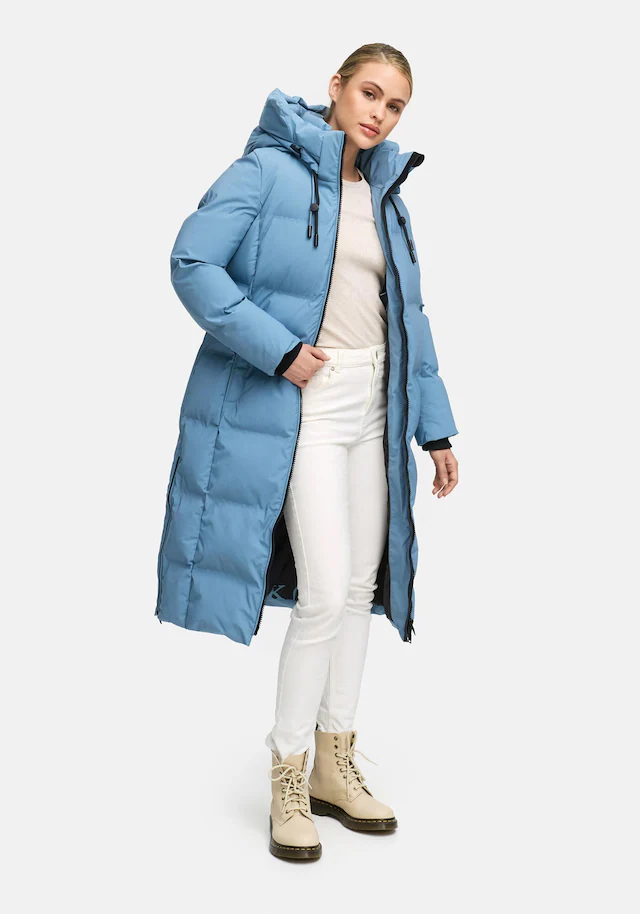 Marikoo Winterjacke »Tikoraa« mit extra langem Schnitt und hohem Kragen