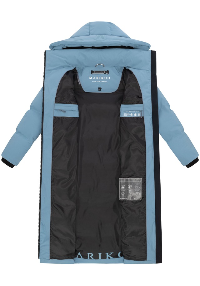 Marikoo Winterjacke »Tikoraa« mit extra langem Schnitt und hohem Kragen