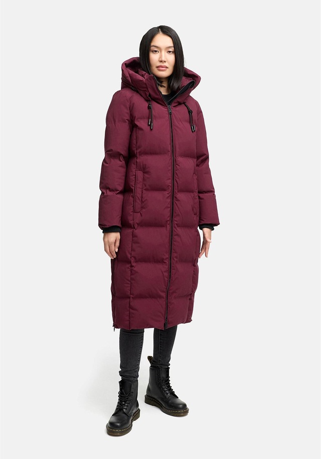 Marikoo Winterjacke »Tikoraa« mit extra langem Schnitt und hohem Kragen