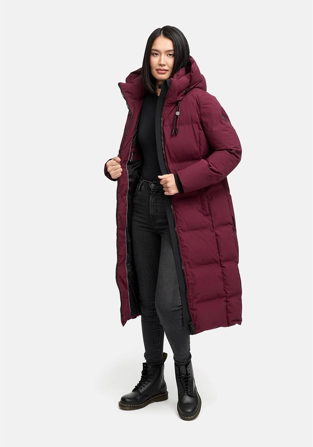 Marikoo Winterjacke »Tikoraa« mit extra langem Schnitt und hohem Kragen