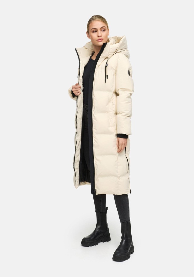 Marikoo Winterjacke »Tikoraa« mit extra langem Schnitt und hohem Kragen