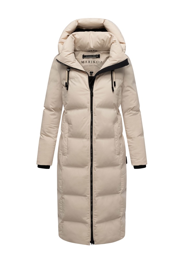 Marikoo Winterjacke »Tikoraa« mit extra langem Schnitt und hohem Kragen