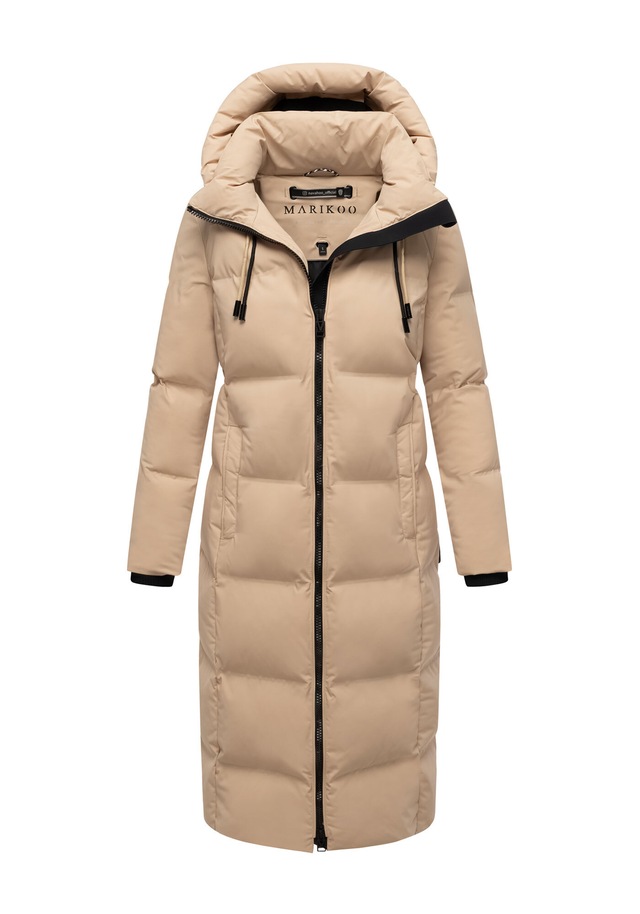 Marikoo Winterjacke »Tikoraa« mit extra langem Schnitt und hohem Kragen