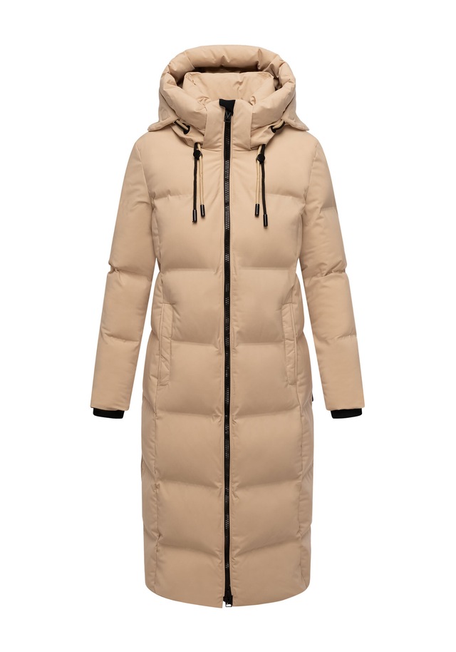 Marikoo Winterjacke »Tikoraa« mit extra langem Schnitt und hohem Kragen