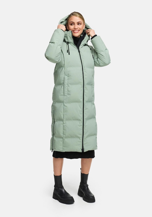 Marikoo Winterjacke »Tikoraa« mit extra langem Schnitt und hohem Kragen