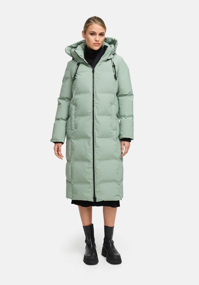 Marikoo Winterjacke »Tikoraa« mit extra langem Schnitt und hohem Kragen