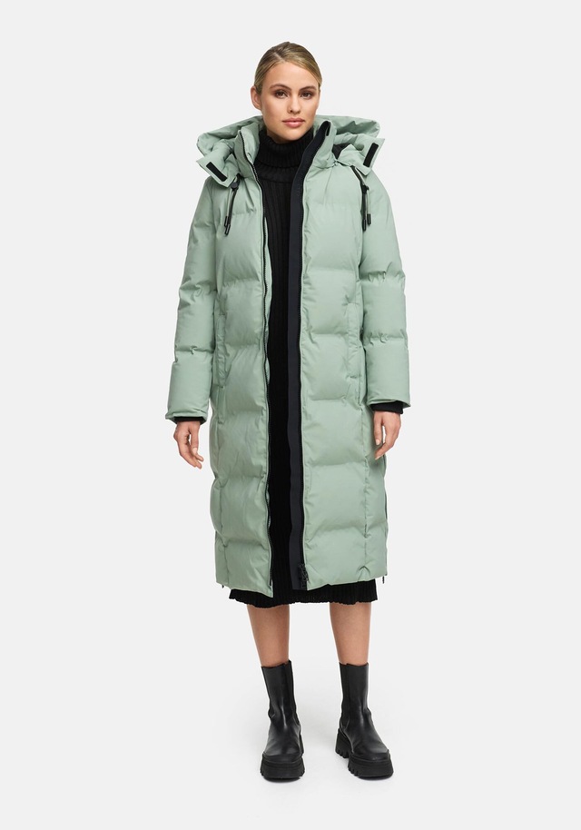 Marikoo Winterjacke »Tikoraa« mit extra langem Schnitt und hohem Kragen
