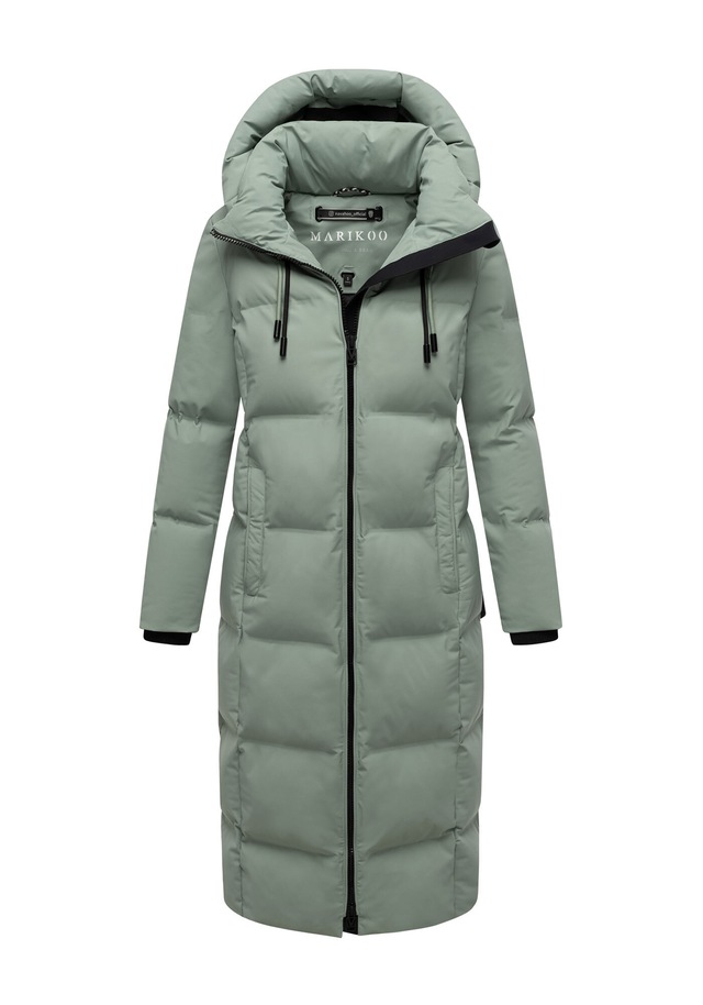 Marikoo Winterjacke »Tikoraa« mit extra langem Schnitt und hohem Kragen