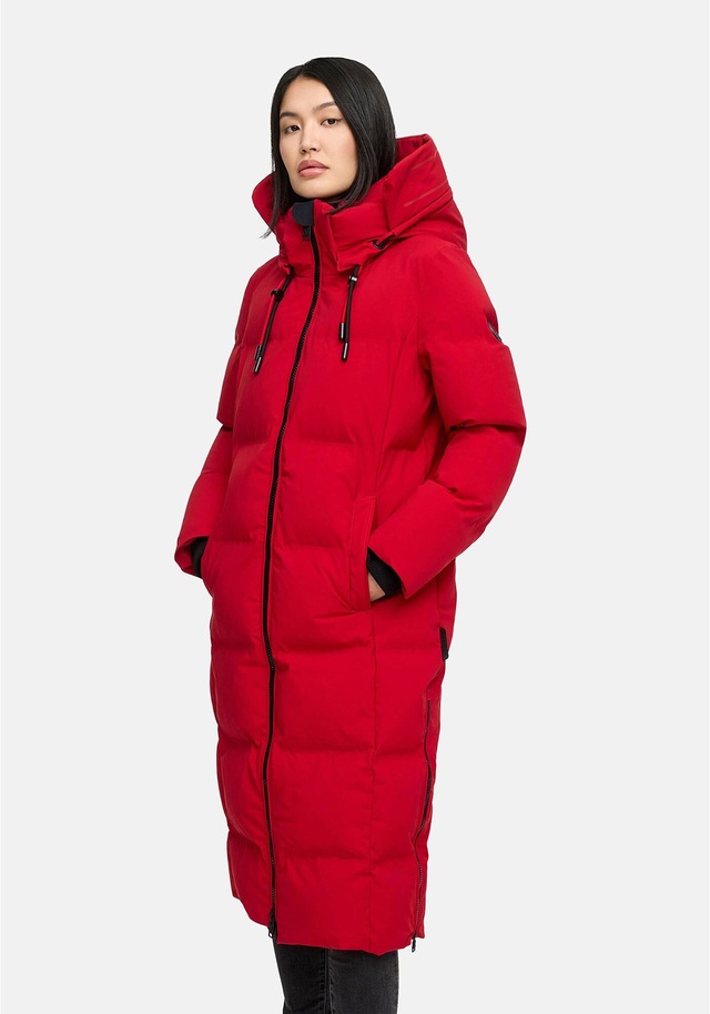 Marikoo Winterjacke »Tikoraa« mit extra langem Schnitt und hohem Kragen