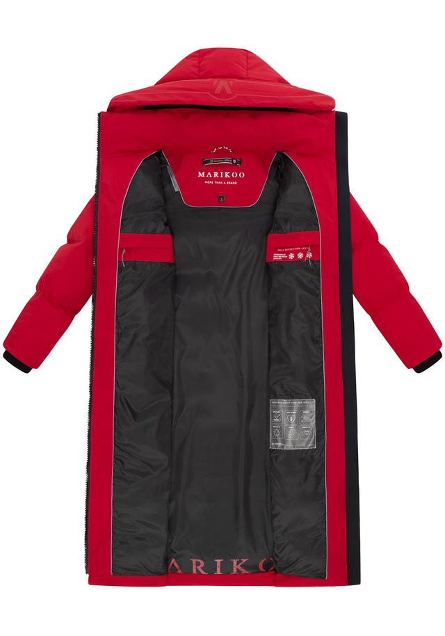 Marikoo Winterjacke »Tikoraa« mit extra langem Schnitt und hohem Kragen