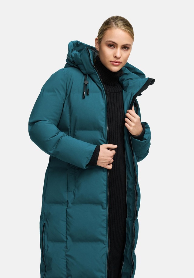 Marikoo Winterjacke »Tikoraa« mit extra langem Schnitt und hohem Kragen