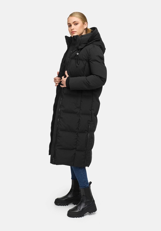 Marikoo Winterjacke »Tikoraa« mit extra langem Schnitt und hohem Kragen