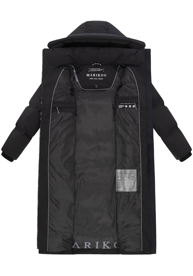 Marikoo Winterjacke »Tikoraa« mit extra langem Schnitt und hohem Kragen