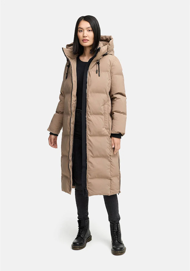 Marikoo Winterjacke »Tikoraa« mit extra langem Schnitt und hohem Kragen