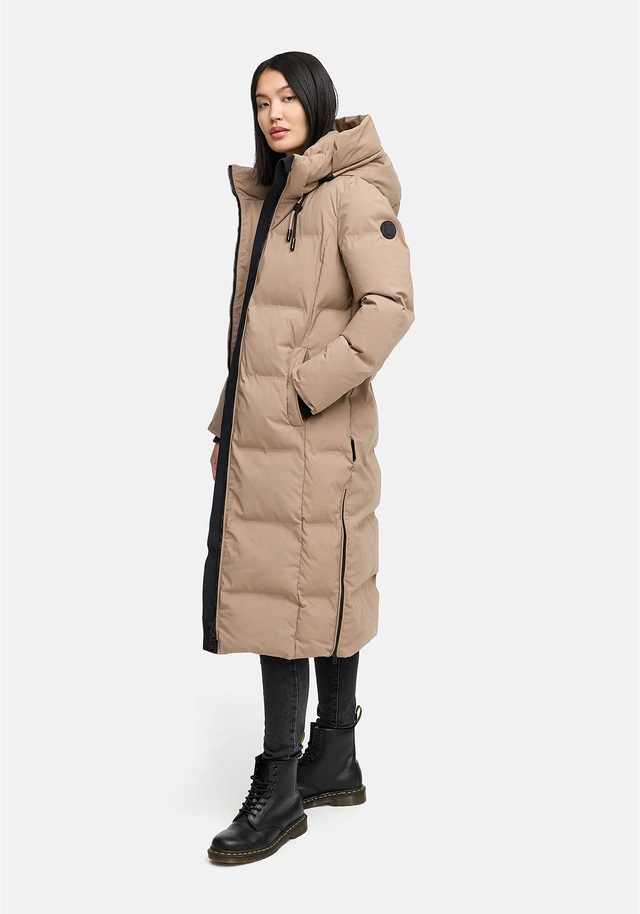 Marikoo Winterjacke »Tikoraa« mit extra langem Schnitt und hohem Kragen