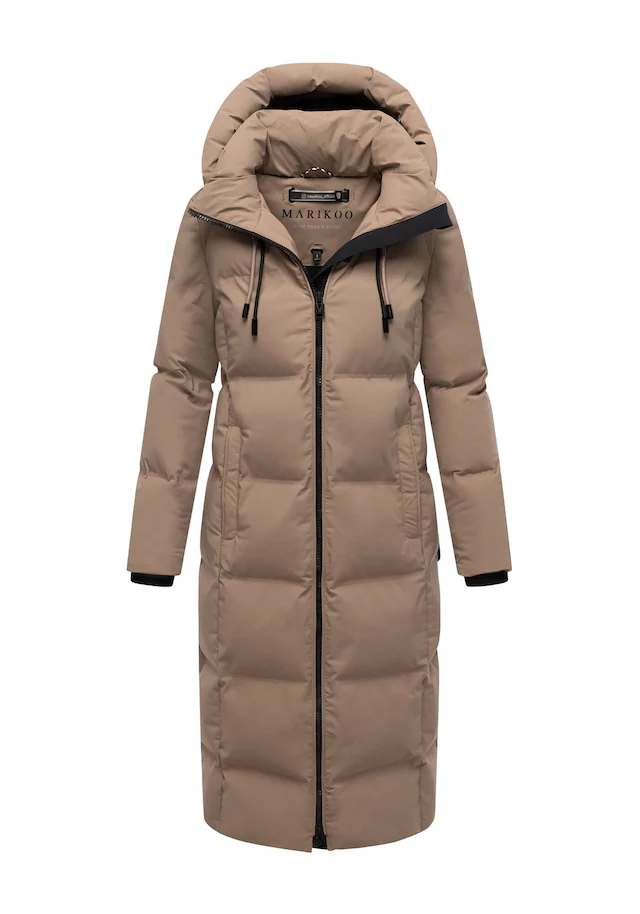 Marikoo Winterjacke »Tikoraa« mit extra langem Schnitt und hohem Kragen
