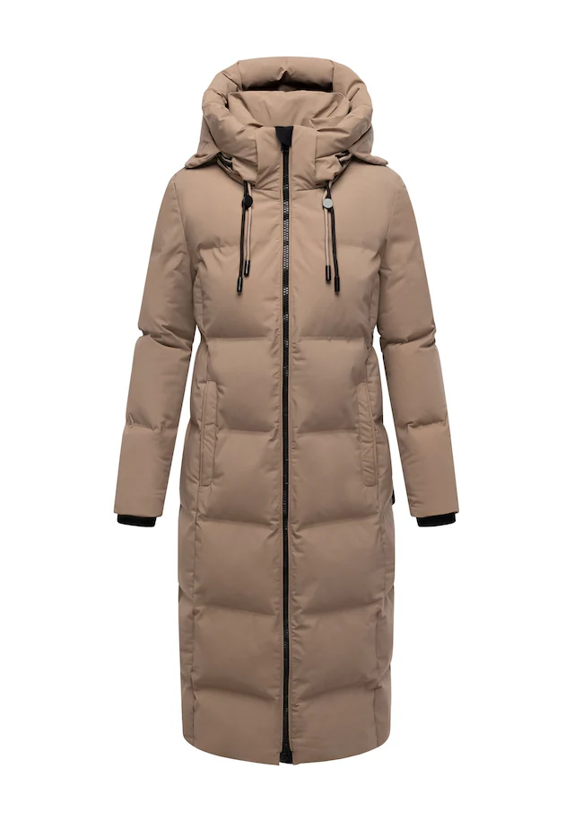 Marikoo Winterjacke »Tikoraa« mit extra langem Schnitt und hohem Kragen