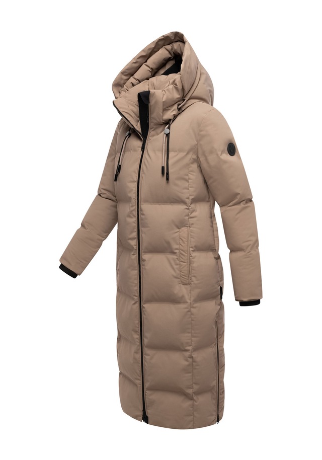 Marikoo Winterjacke »Tikoraa« mit extra langem Schnitt und hohem Kragen