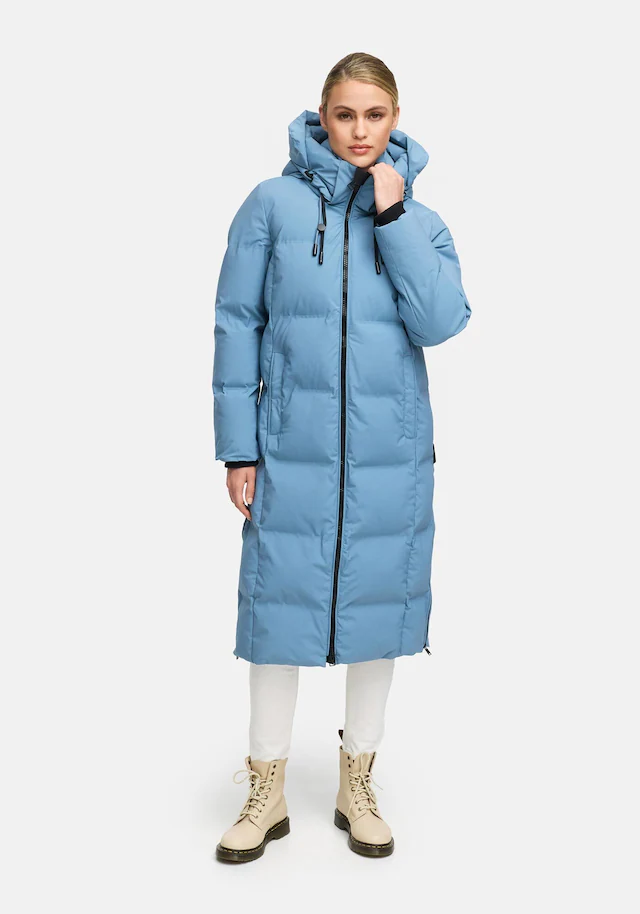 Marikoo Winterjacke »Tikoraa« mit extra langem Schnitt und hohem Kragen