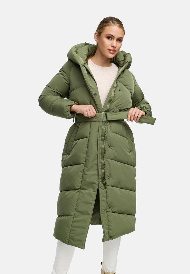 Navahoo Steppmantel »Eisblick 14« Gesteppter Damen Mantel mit Taillengürtel