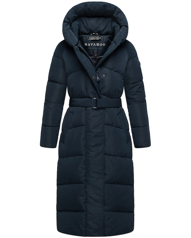 Navahoo Steppmantel »Eisblick 14« Gesteppter Damen Mantel mit Taillengürtel