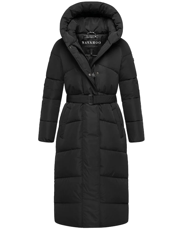 Navahoo Steppmantel »Eisblick 14« Gesteppter Damen Mantel mit Taillengürtel